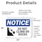 Signmission Do Not Climb On Rocks Sign With Symbol, 24 in W x Rectangle, Vinyl Decal OS-2PACK-NS-D-1824-L-11105 - alternate 5